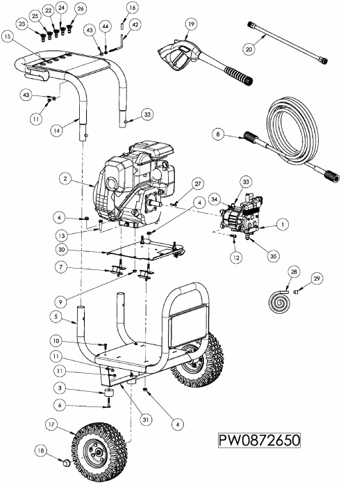 Coleman Powermate PW0872650 repair parts